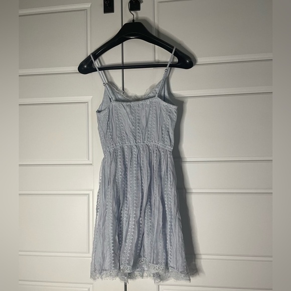 Abercrombie & Fitch Light Blue Lace Slip Dress - Picture 3 of 5